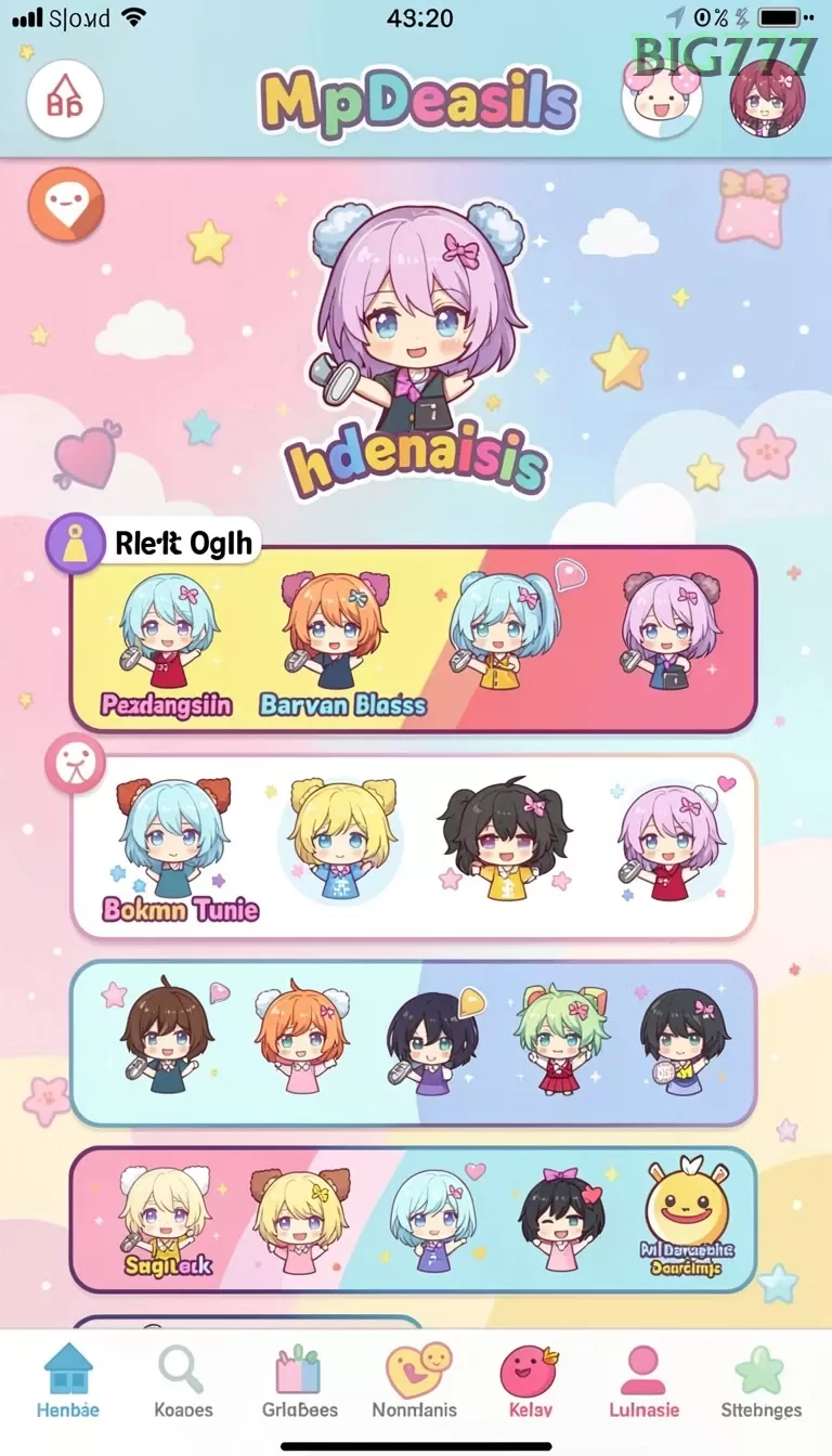 Galeri pratinjau visual big777 build APK resmi terbaru